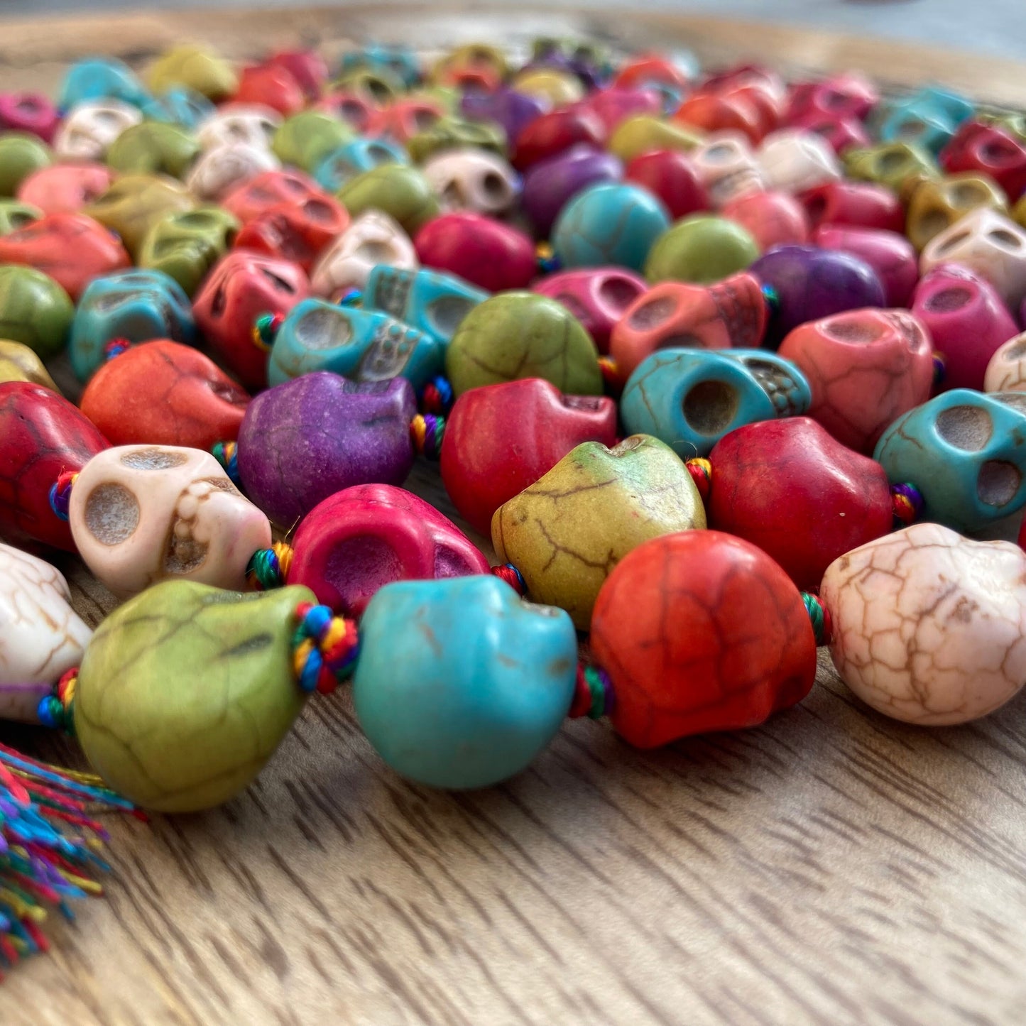Multi Color Skull mala, Kali Necklace, Kapala Necklace, Mala Beads, Skull Necklace, Shiva Necklace, Handmade Jewelry