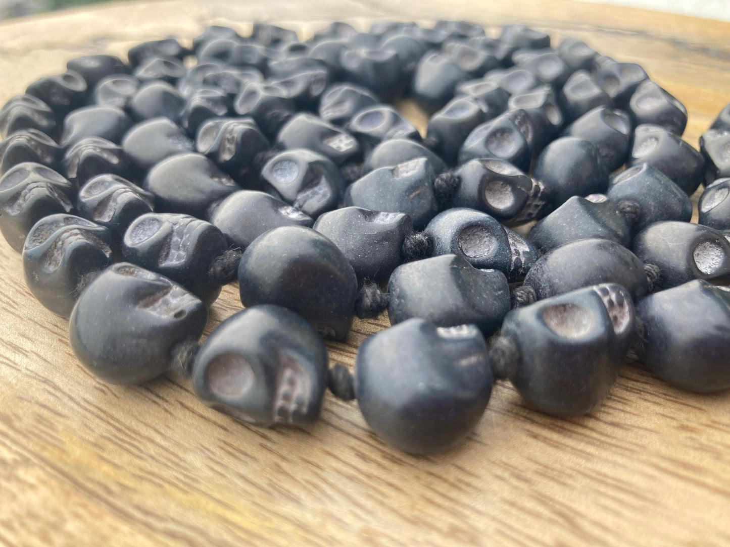 Kali Mala, Black Skull Mala, Narmund Mala, Meditation Mala, Kali Pujan Mala, Black Narmund Mala
