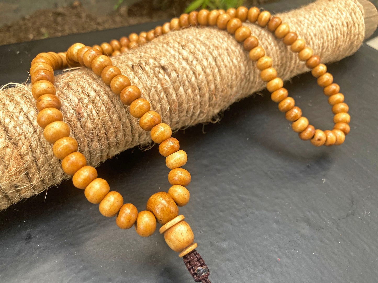 Yak Bone Tibetan Mala, Kapala Prayer Beads, Protection Necklace, Buddhist Jewelry, Yoga Gifts, Handmade Jewelry