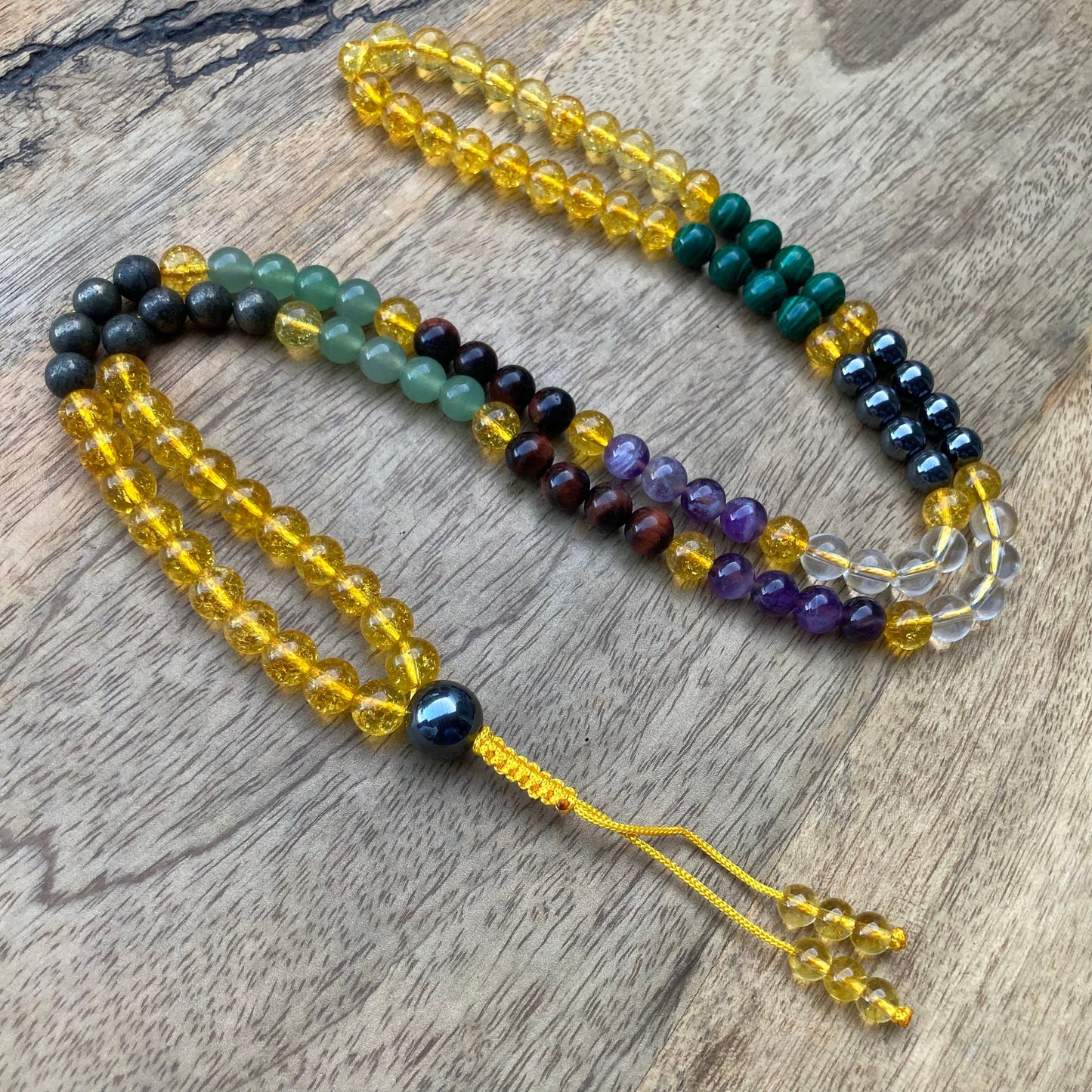Wealth Maker 108 Beads Mala Necklace Bracelet For Manifestation, Financial Success, Attract Prosperity, Abundance • Money Maker • Good Luck