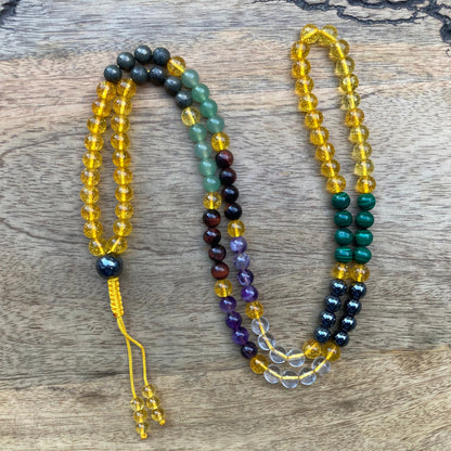 Wealth Maker 108 Beads Mala Necklace Bracelet For Manifestation, Financial Success, Attract Prosperity, Abundance • Money Maker • Good Luck