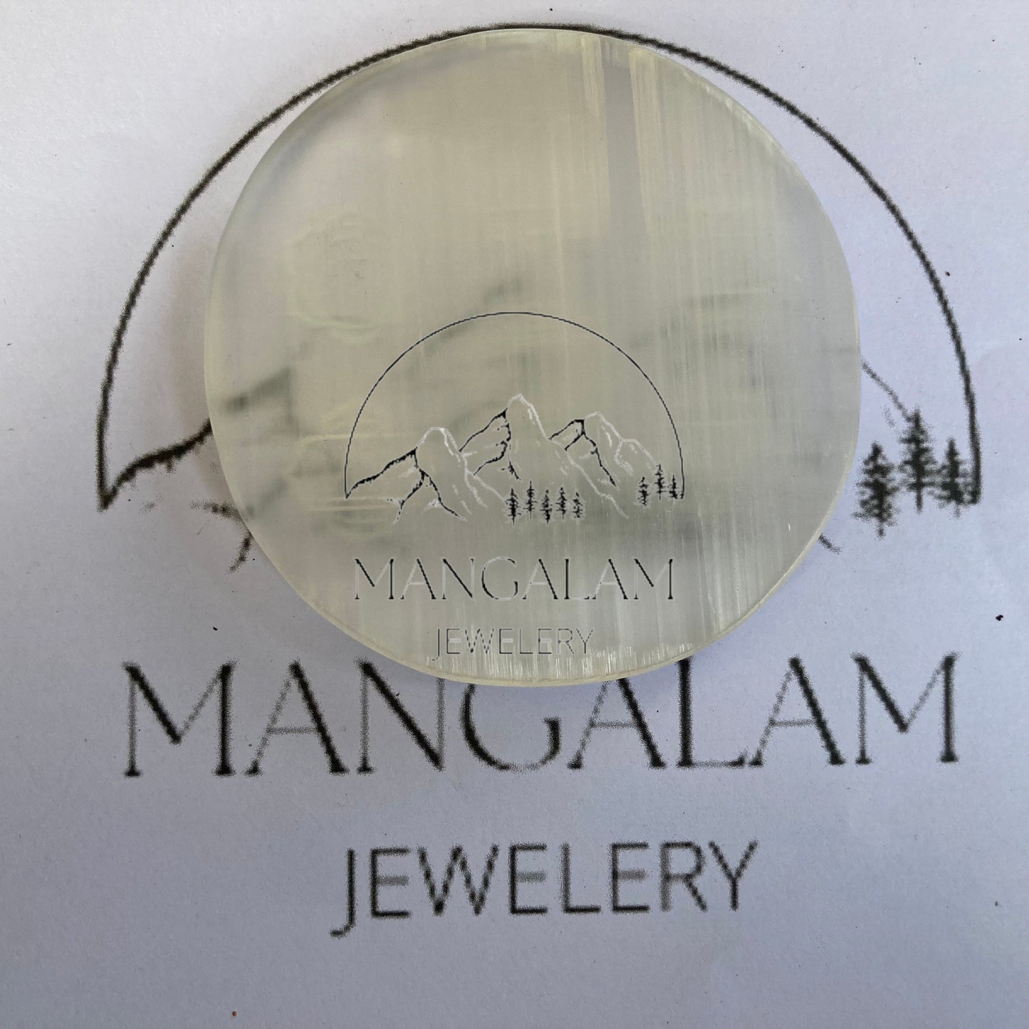 Sacred Selenite Disc: Harmonizing the Seven Chakras through Engraved Energy Alignment