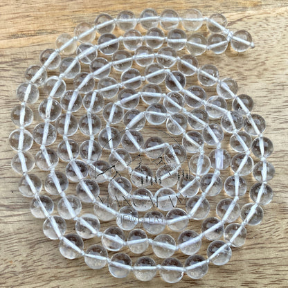 AAA Natural Sphatik Mala, 108 Beads mala, Genuine Sphatic Beads Necklace 8MM, Handmade Jewelry
