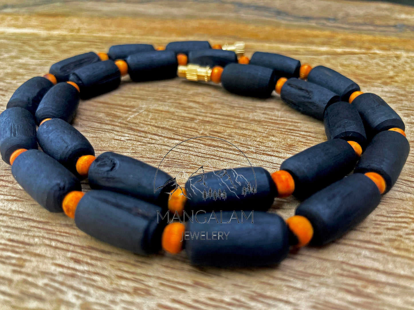 Shyama Tulsi Necklace, Black Tulsi Mala, Krishna Necklace, Kantha Mala, God Gifts, Auspicious Gifts