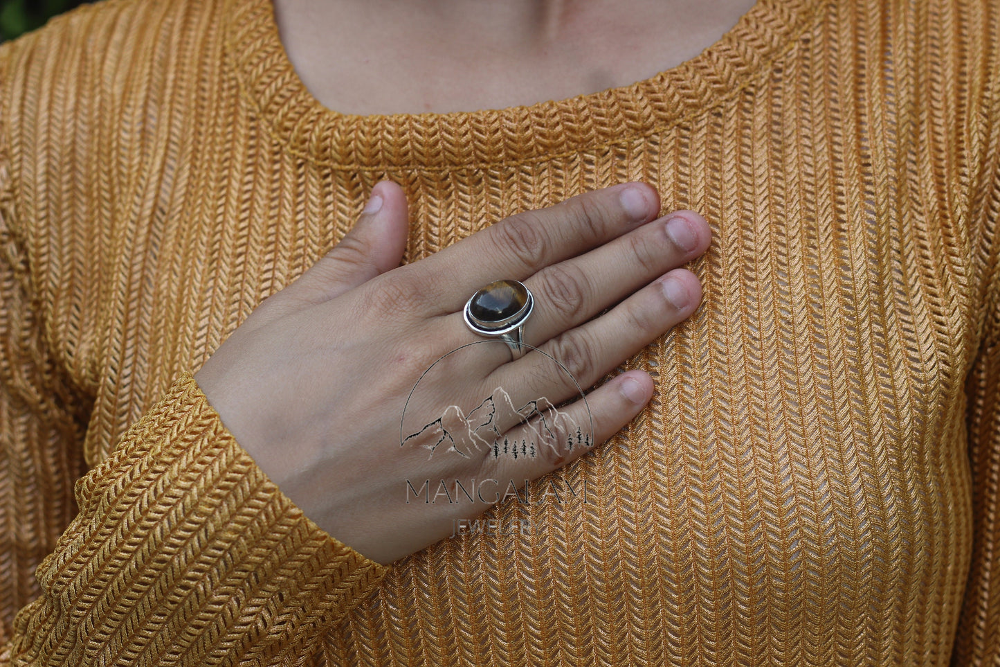 Tiger Eye Crystal Ring, Tigers Genuine, Hippie Gem, Gemstone, Adjustable, Stone, Boho, Healing Rings Women,Success,Prosperity,Gemini,Gift