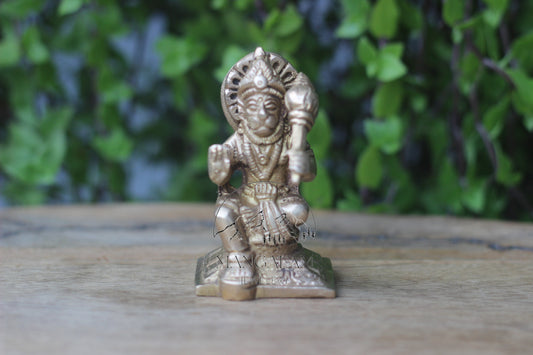 8.1CM Brass Lord Hanuman Statue, Bajrangbali Figurine, Brass Lord Hanuman Statue, Brass Hanuman Statue, hanuman Bras idol, hanuman Figurines