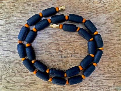 Shyama Tulsi Necklace, Black Tulsi Mala, Krishna Necklace, Kantha Mala, God Gifts, Auspicious Gifts