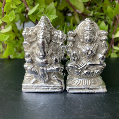 Mercury Ganesh and Laxmi Idols, Parad Ganesh And Laxmi ji, Mercury Idols, Parad Idols Home decor