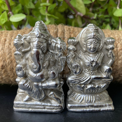Mercury Ganesh and Laxmi Idols, Parad Ganesh And Laxmi ji, Mercury Idols, Parad Idols Home decor