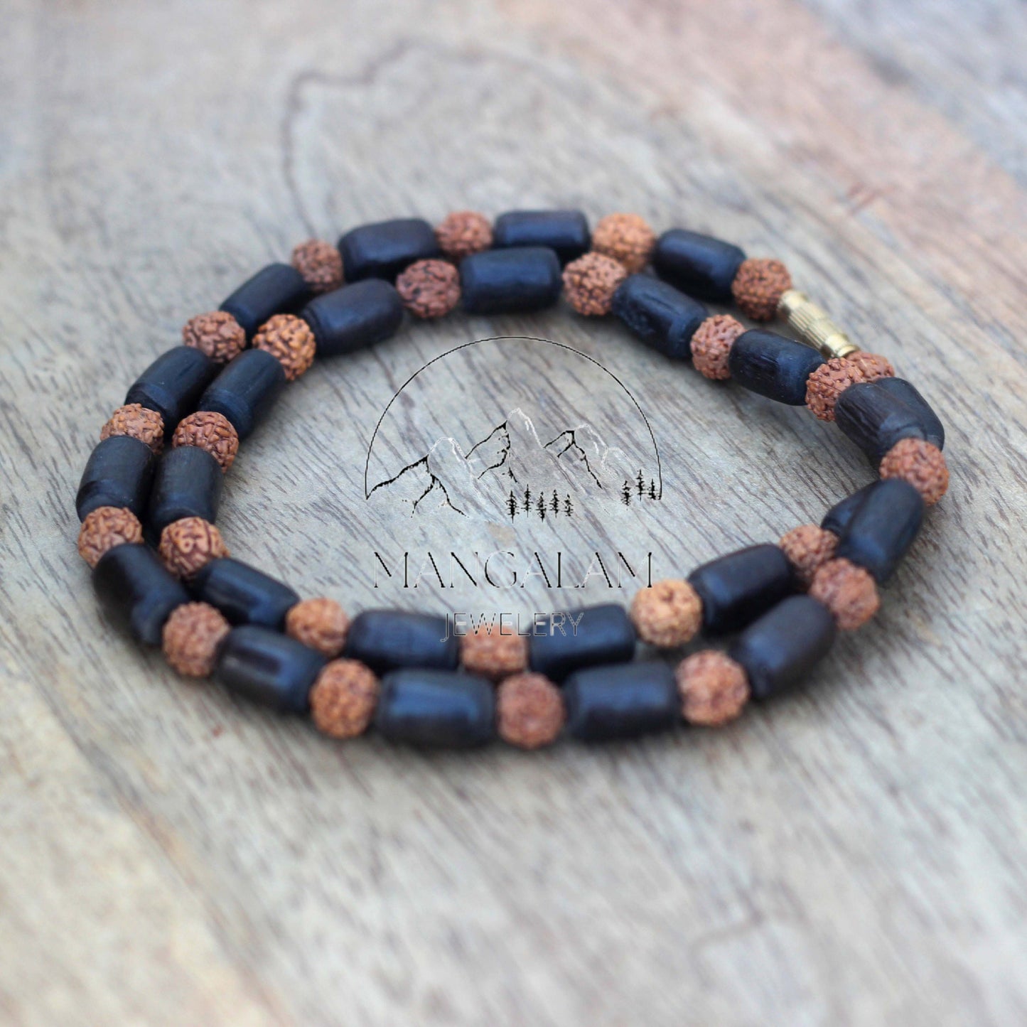 Kanthimala Big Size 1, 2, 3 Round Handmade Tulsi Rudraksha Necklace, Hare Krishna Kanthi Mala, Tulsi Kantha Mala, Tulsi Beads, Tulsi Choker