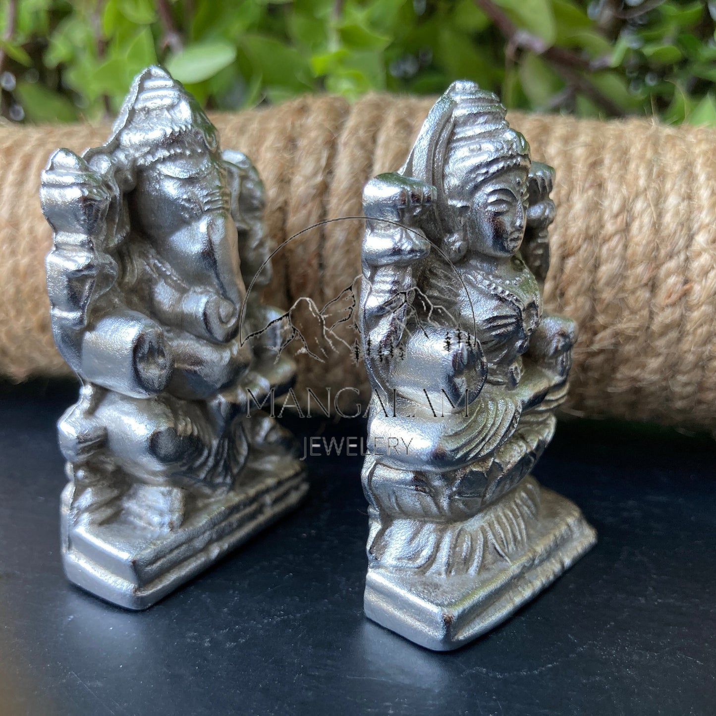 Mercury Ganesh and Laxmi Idols, Parad Ganesh And Laxmi ji, Mercury Idols, Parad Idols Home decor