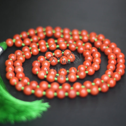 Red Japser mala, red Japer Necklace, 108 mala Beads, Mala Necklace Necklace For Power, Prayer Beads