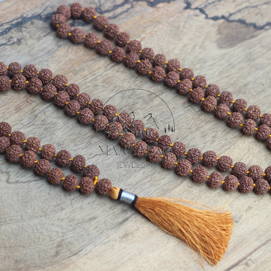 Rare Big Four Mukhi Rudraksha Mala, 4 Mukhi Mala, Four Faced Rudraksha Mala 4 Face Rudraksha Japa Mala