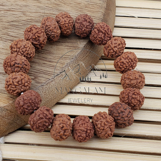 Seven Mukhi Bracelet -Lab Certified, 7 Mukhi Rudraksha Bracelet, Shiva Bracelet, Yoga Bracelet, Seven Faced Rudraksha Bracelet