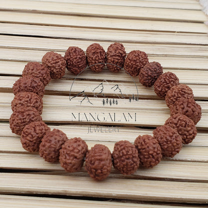 Nine Mukhi Bracelet -Lab Certified, 9 Mukhi Rudraksha Bracelet, Shiva Bracelet, Yoga Bracelet, Nine Faced Rudraksha Bracelet