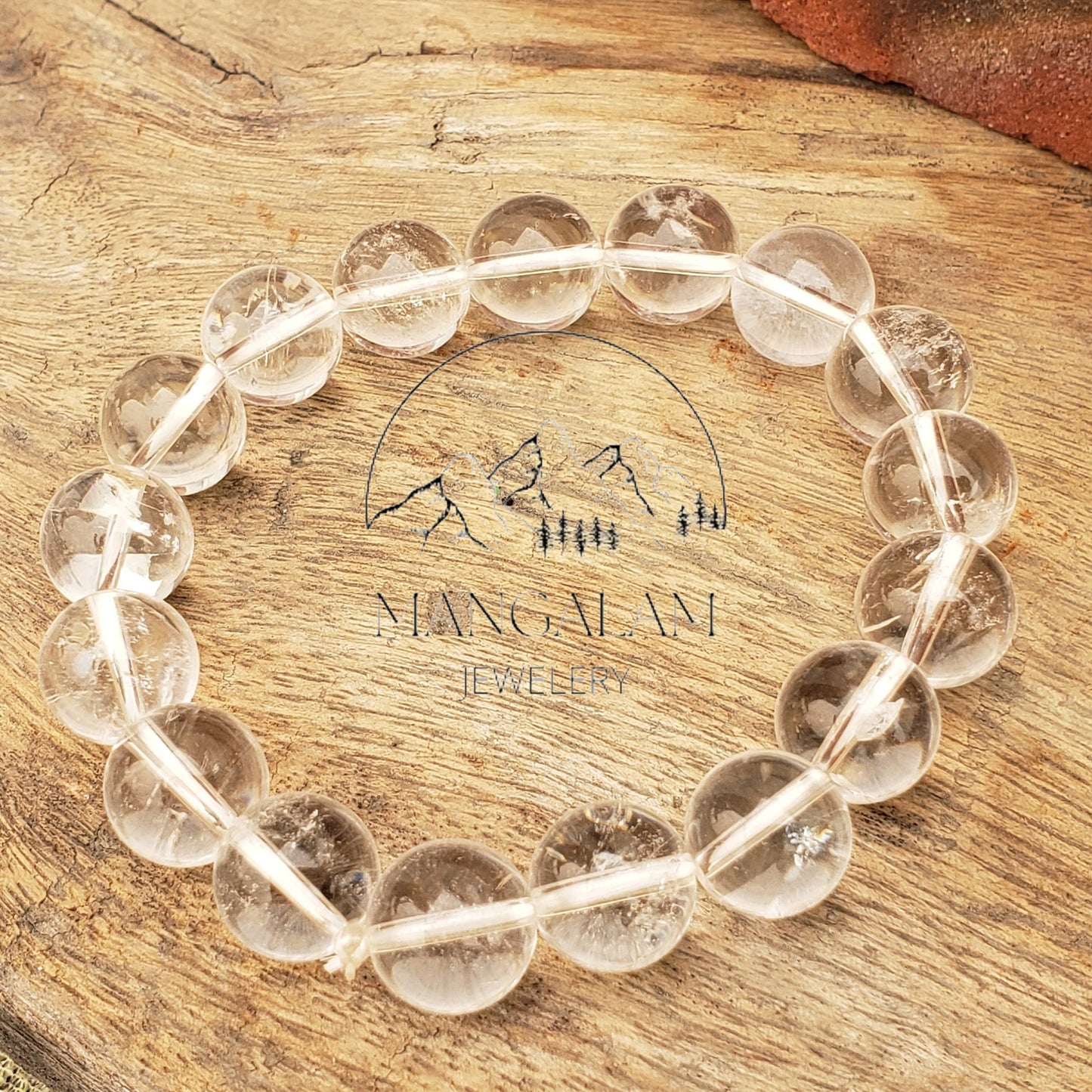 Clear Quartz Bracelet, Mala Bracelet, Yoga Bracelet, Master Healer bracelet, Gift For Yoga Lovers,