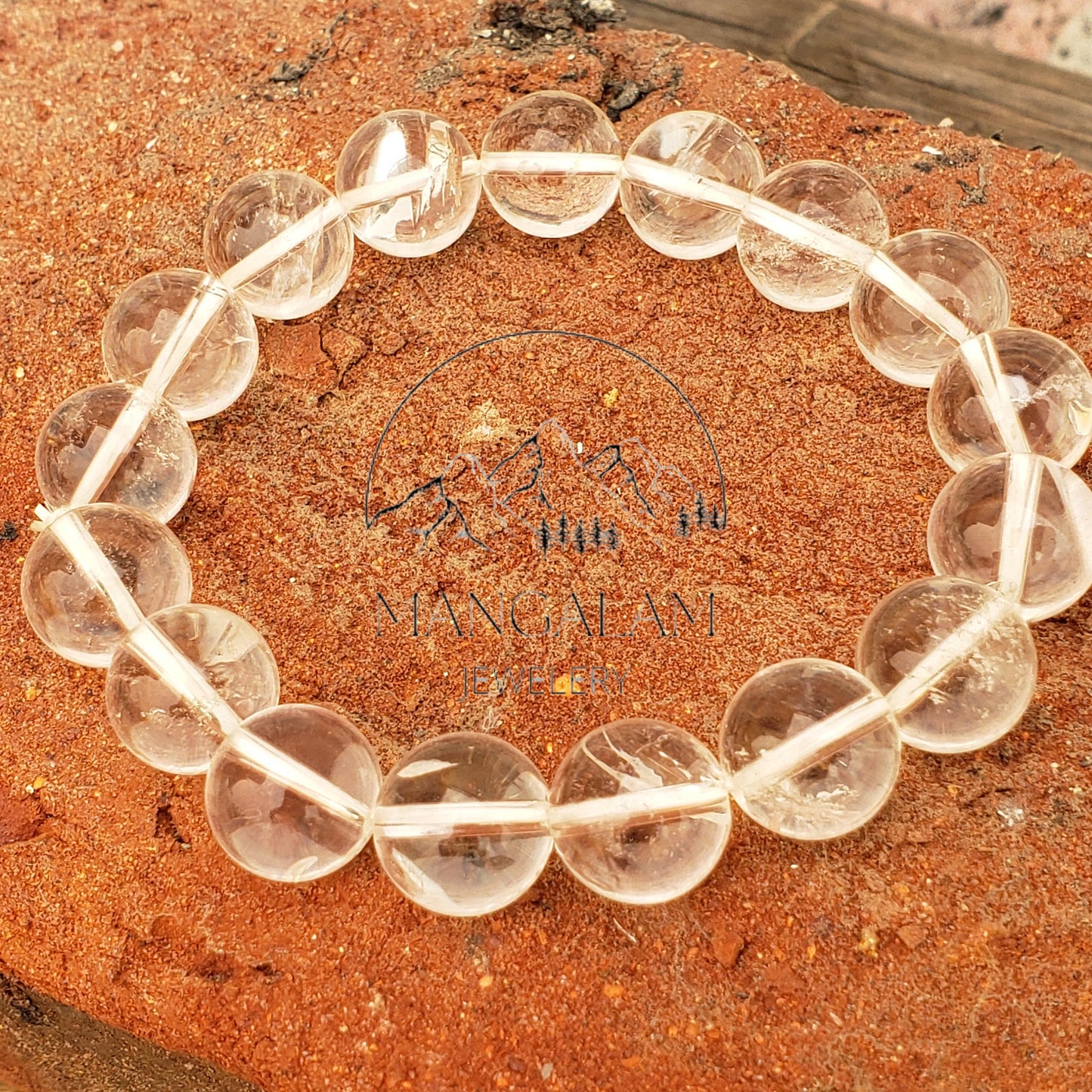 Clear Quartz Bracelet, Mala Bracelet, Yoga Bracelet, Master Healer bracelet, Gift For Yoga Lovers,