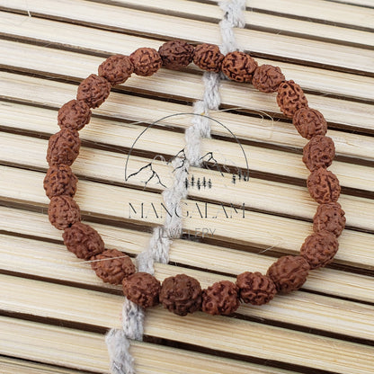 Two Mukhi Bracelet - Lab Certified, 2 Mukhi Rudraksha Bracelet, Yoga Gifts, Handmade Armlet, Handmade Jewelry