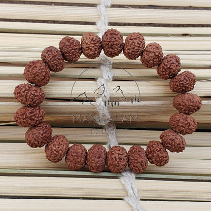 Nine Mukhi Bracelet -Lab Certified, 9 Mukhi Rudraksha Bracelet, Shiva Bracelet, Yoga Bracelet, Nine Faced Rudraksha Bracelet