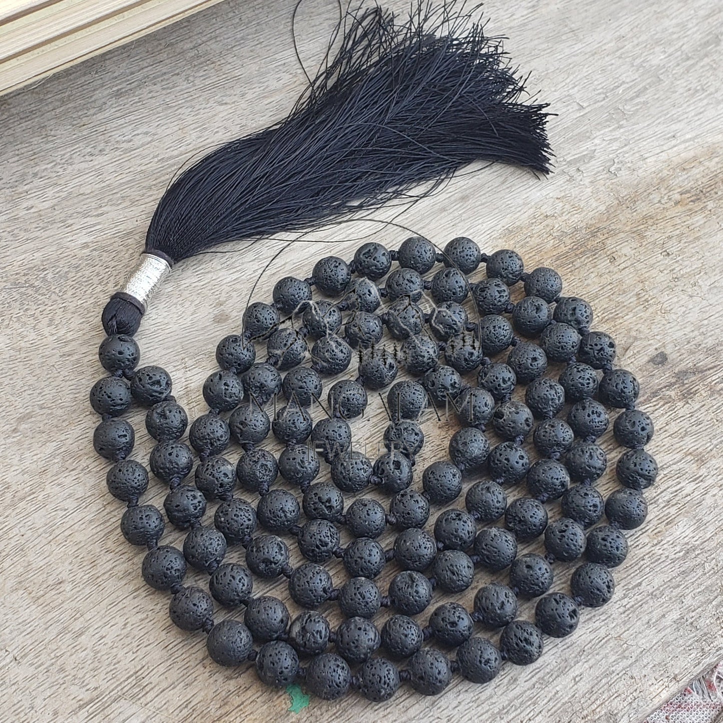 Lava Mala For Inner Peace, Hand Knotted Mala, Prayer Beads, Lava Necklace, 108 Mala Beads, Statement Necklace, Gift For Yoga Lover
