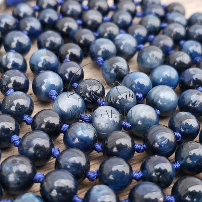 Kyanite Mala, Kyanite Necklace, 108 Beads, Statement Necklace, Gift For Yoga Lover