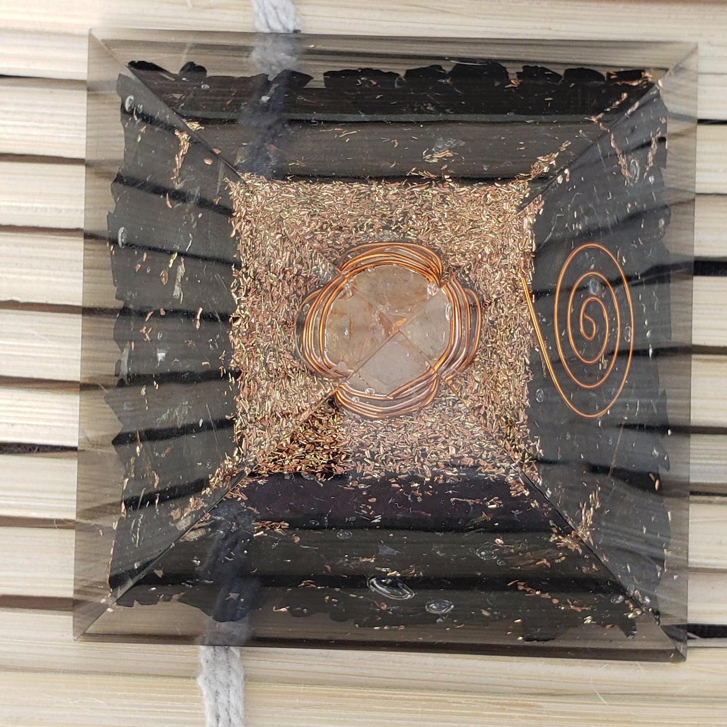 Black Tourmaline Pyramid, Orgone Positive Energy Generator, Reiki Metaphysical Shrine Decor, EMF, Psychic, and Energy Protection, Shielding