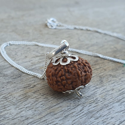 11 Mukhi Indonasian Rudraksha Bead-Lab Certified For Good Luck & Fortune, Gifts For Yoga Lovers, 11 Faced Rudraksha Seed, Handmade Jewelry