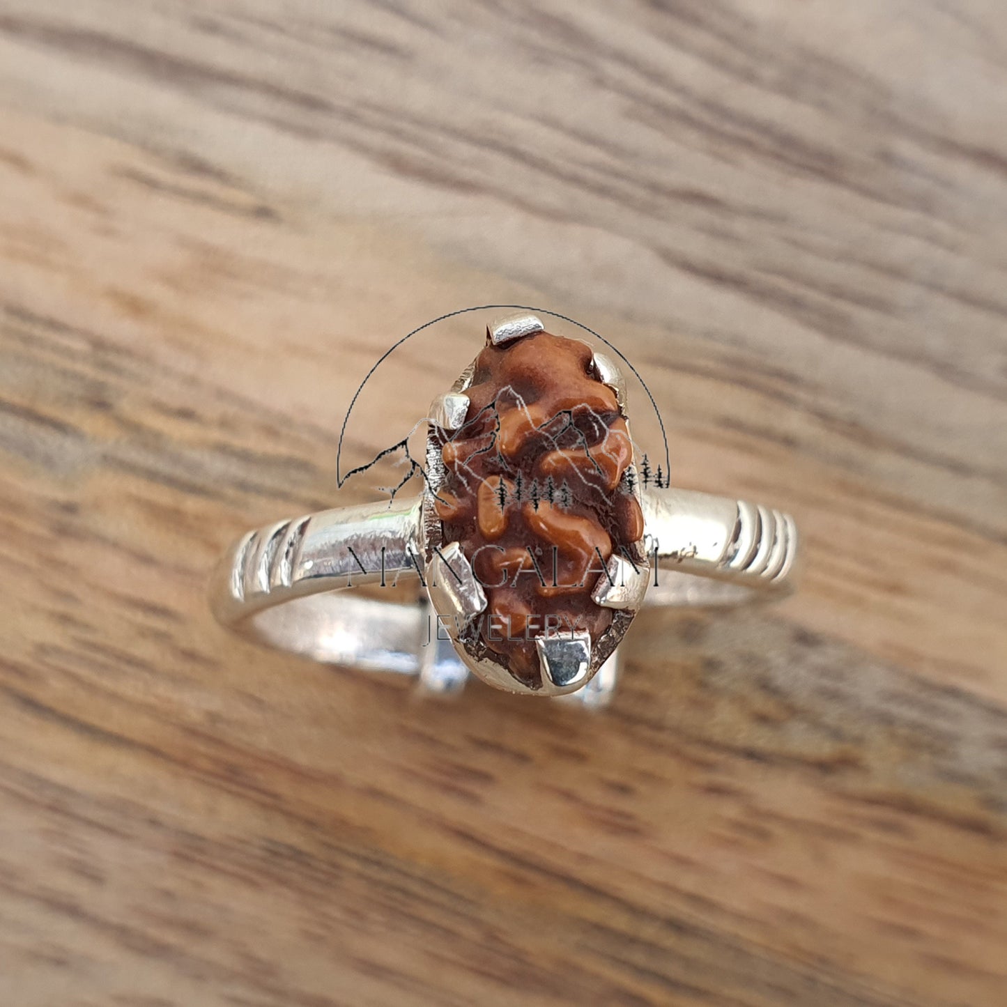 One Mukhi Rudraksha Ring, Java Rudraksha Ring, Rudraksha Jewelery, One Mukhi Rudraksha