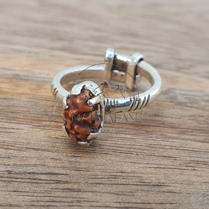 One Mukhi Rudraksha Ring, Java Rudraksha Ring, Rudraksha Jewelery, One Mukhi Rudraksha
