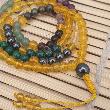 Wealth Maker 108 Beads Mala Necklace Bracelet For Manifestation, Financial Success, Attract Prosperity, Abundance • Money Maker • Good Luck