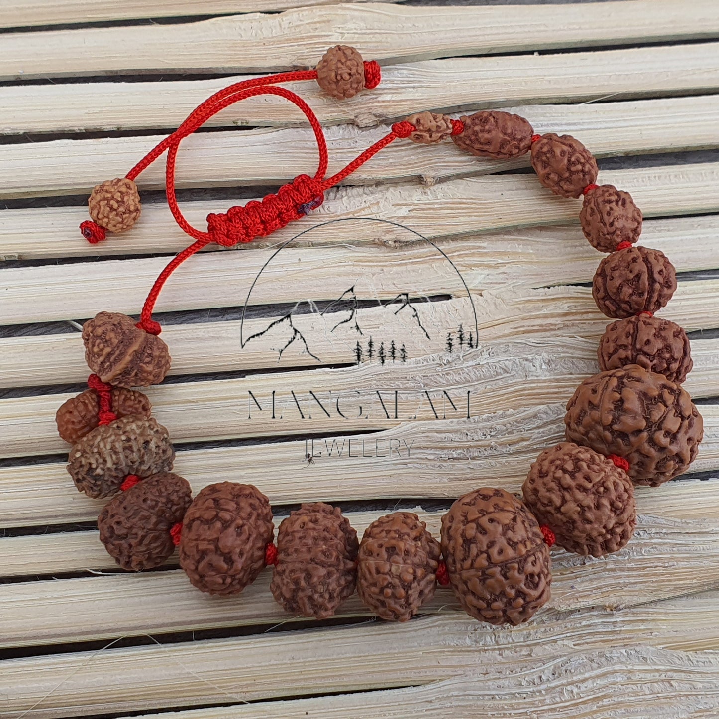 Siddh Bracelet - 1 to 14 Mukhi Rudraksha Beads With Gauri Shankar and Ganesh Rudraksha, Indonesian Beads Lab Certified, Handmade Jewelry