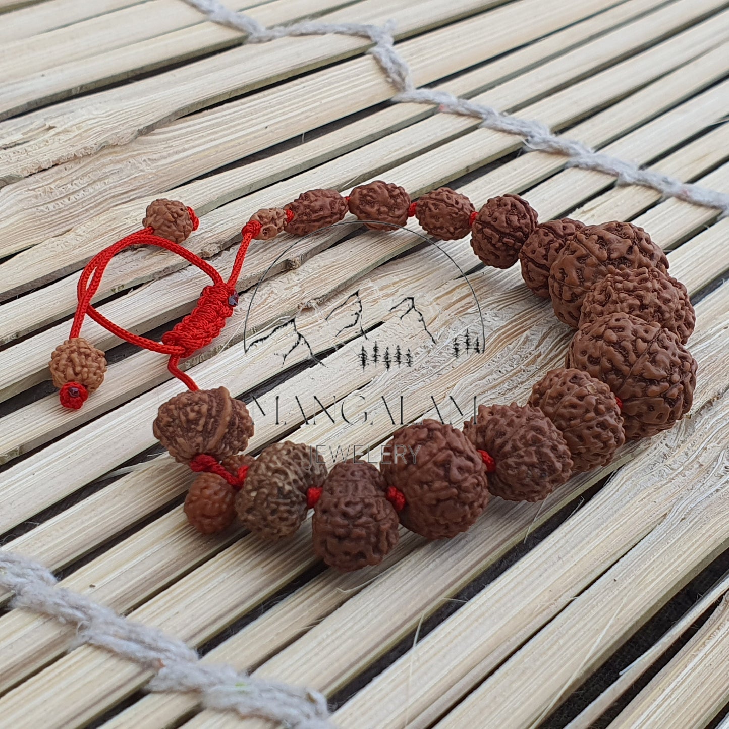 Siddh Bracelet - 1 to 14 Mukhi Rudraksha Beads With Gauri Shankar and Ganesh Rudraksha, Indonesian Beads Lab Certified, Handmade Jewelry