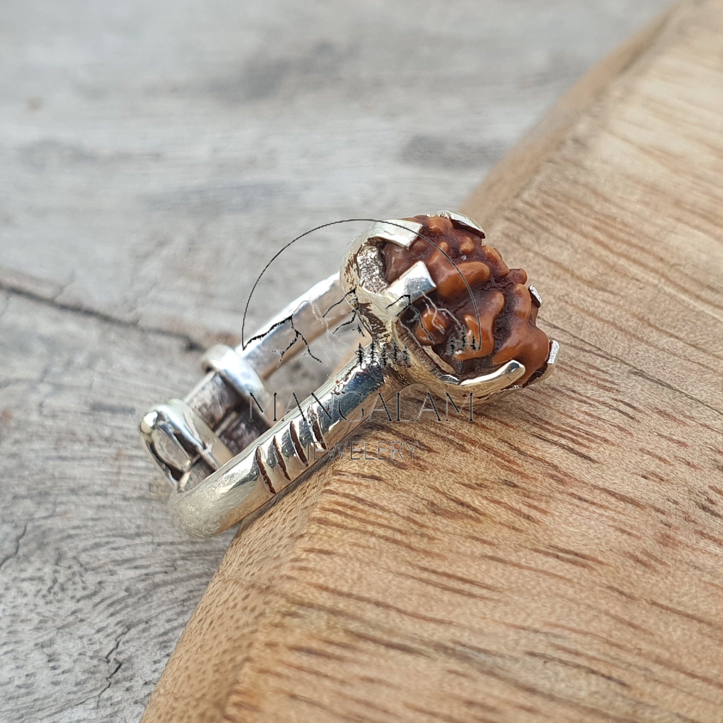 One Mukhi Rudraksha Ring, Java Rudraksha Ring, Rudraksha Jewelery, One Mukhi Rudraksha