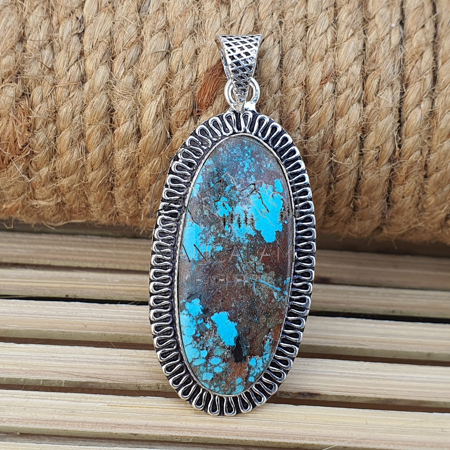 Turquoise Pendant 925 Sterling Silver Pendant Turquoise Gemstone Pendant Handmade Silver Jewelry Turquoise Jewelry Gift For Her Mother