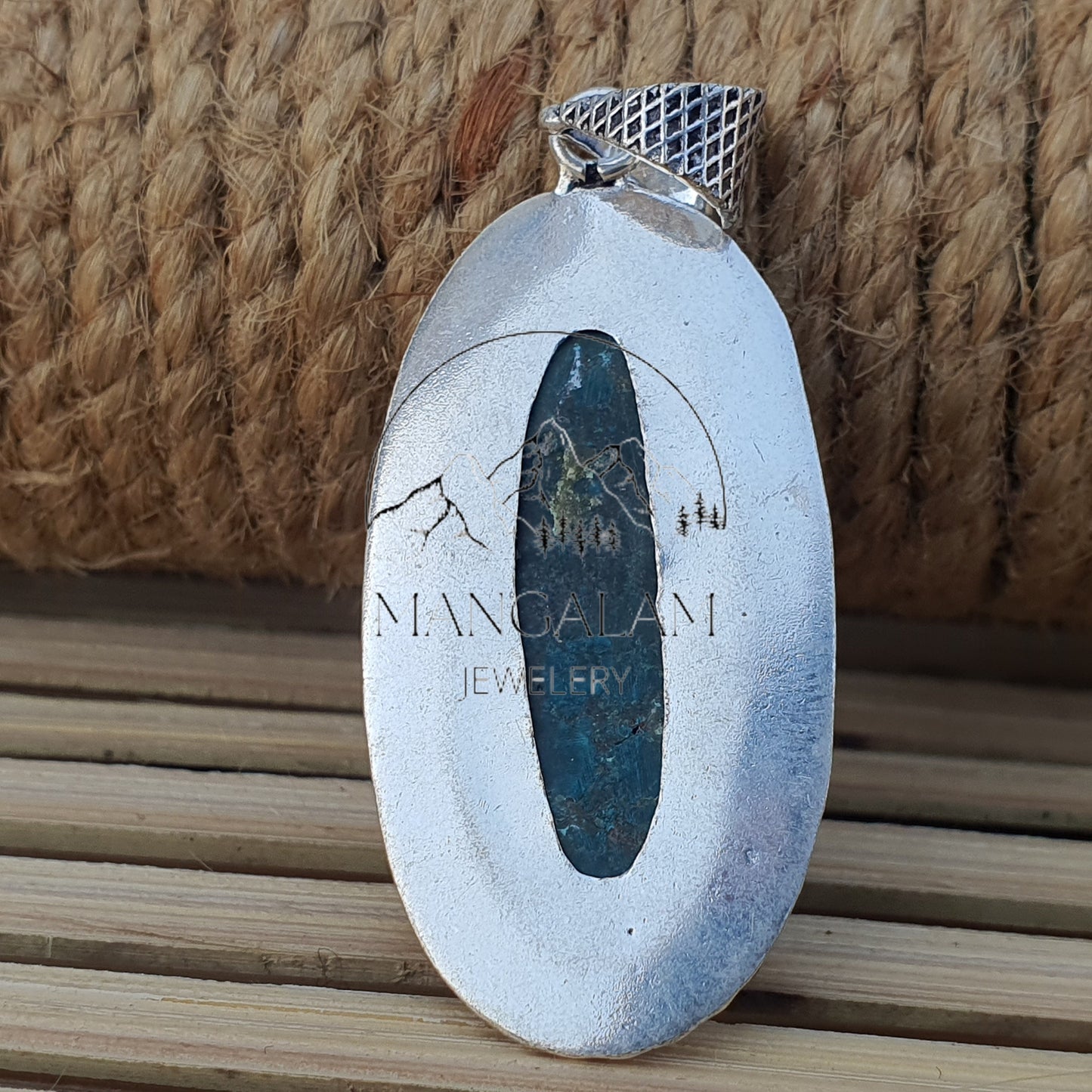 Turquoise Pendant 925 Sterling Silver Pendant Turquoise Gemstone Pendant Handmade Silver Jewelry Turquoise Jewelry Gift For Her Mother