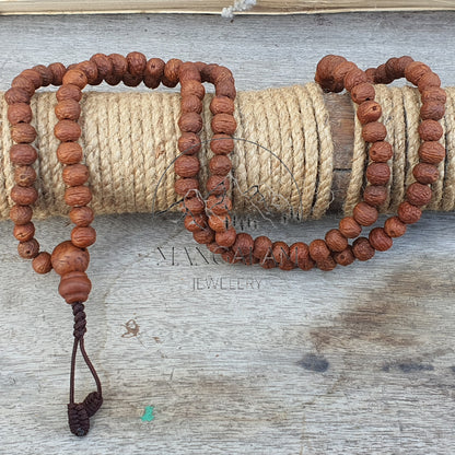 Raktu bead mala, Raktu Mala, Tibetan mala, 108 Mala Bead, Yoga Jewelery