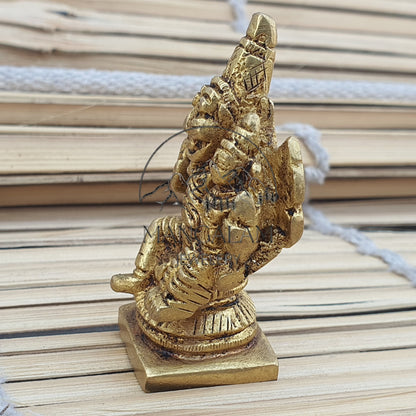 Laxmi Narsimha Brass Idol , Lord Narsimha Idol Religious Gifts, Brass Idol, Ritual Object