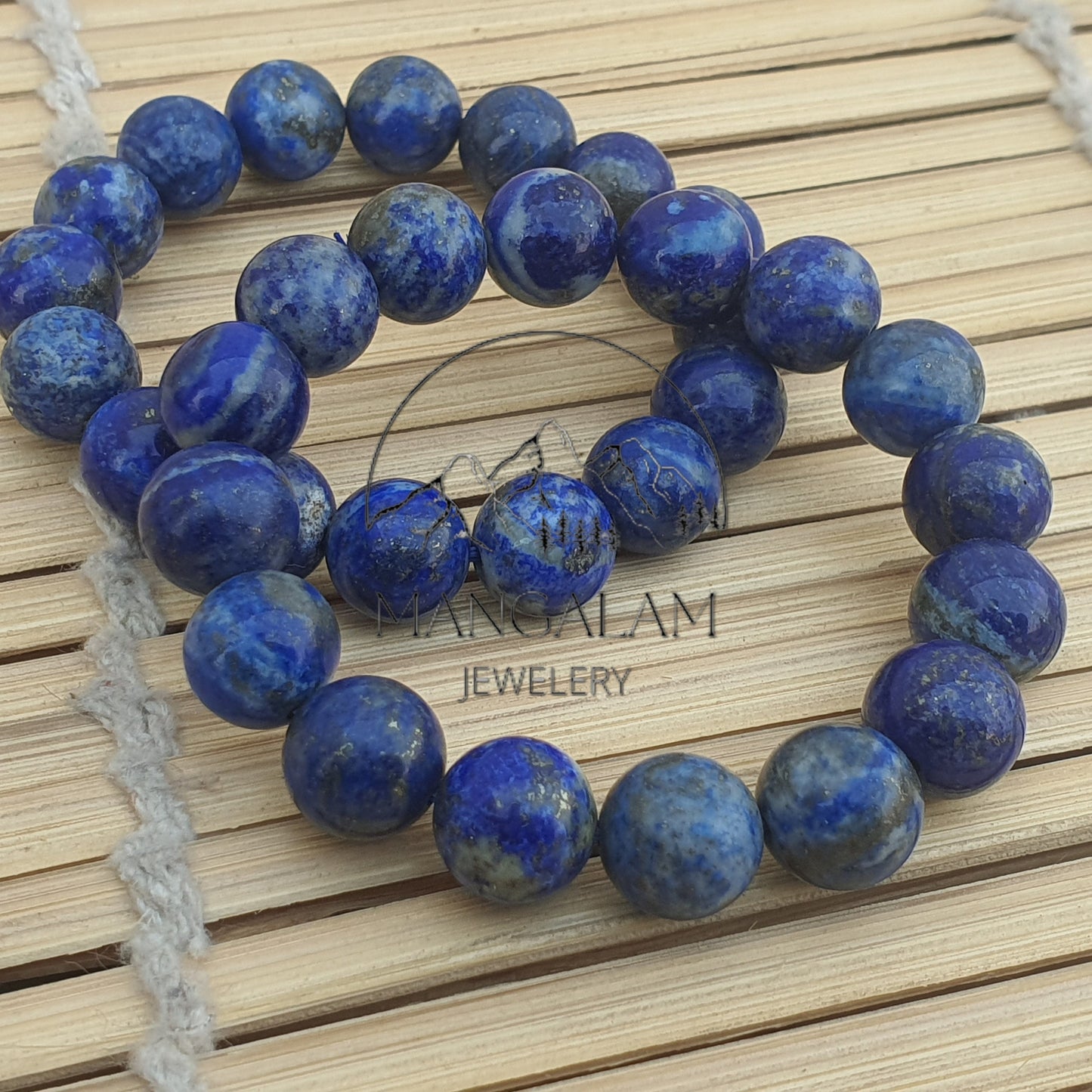 Lapis Lazuli 12mm Bracelet AAA+ (Highest Quality), 108 Lapis Lazuli Stone Hand Knotted Bracelet, Lapis Bracelet Gemstone Bracelet