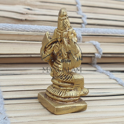 Laxmi Narsimha Brass Idol , Lord Narsimha Idol Religious Gifts, Brass Idol, Ritual Object