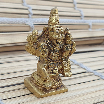 Laxmi Narsimha Brass Idol , Lord Narsimha Idol Religious Gifts, Brass Idol, Ritual Object