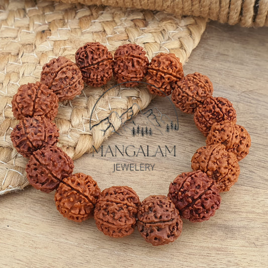 7 Mukhi Nepali Rudraksha Bracelet, 7 face Rudraksha Bracelet, Genuine Rudraksha Beads, Custom size available, Seven Face Shiva Rudraksh