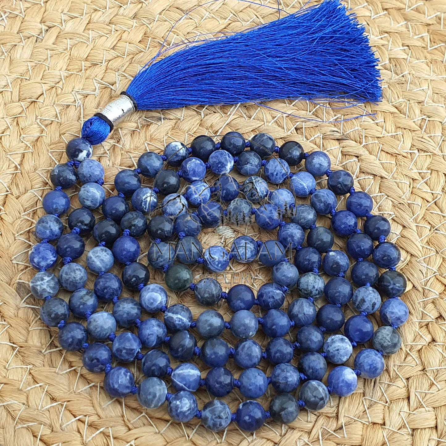 Sodalite Mala for Balance, Protection, Empowerment, Sodalite Necklace, Necklace Gift For Meditation