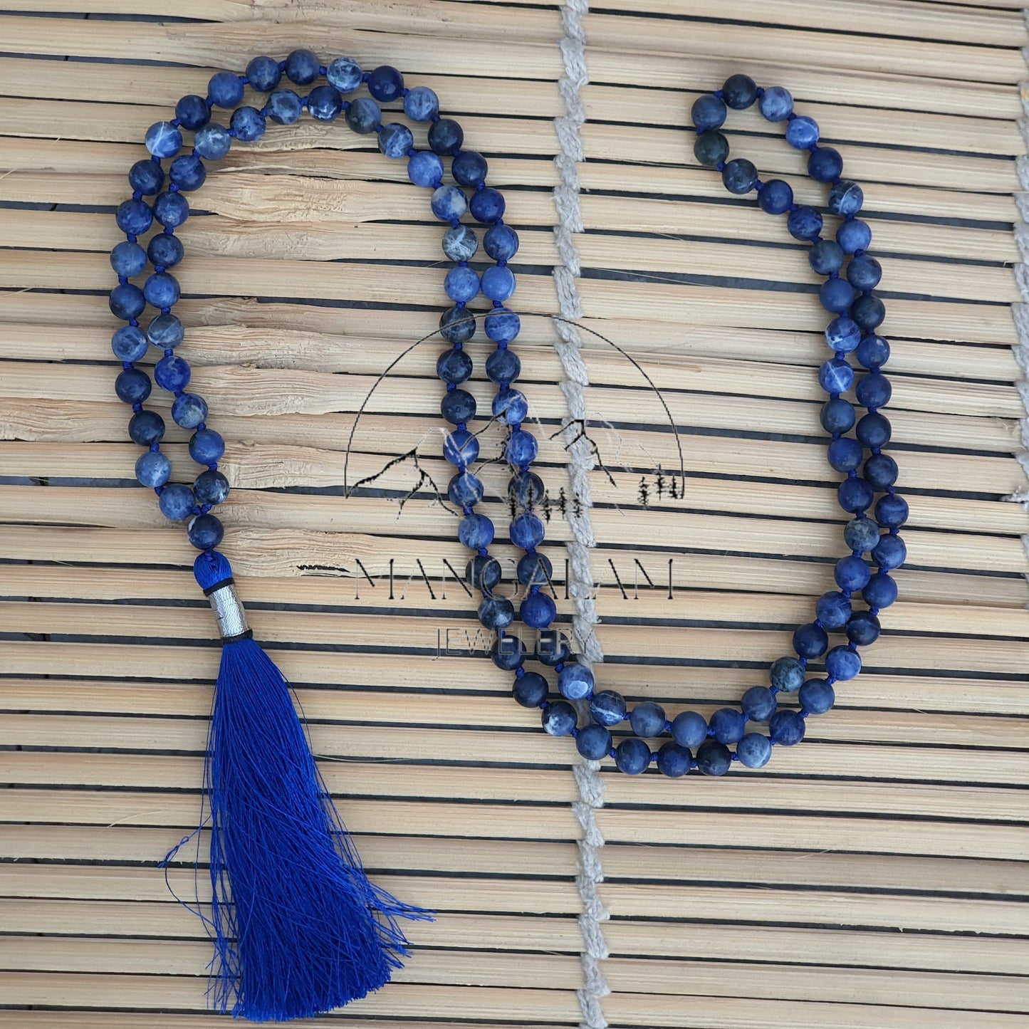 Sodalite Mala for Balance, Protection, Empowerment, Sodalite Necklace, Necklace Gift For Meditation