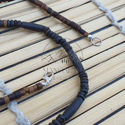 Om engraved Yak Bone Skull Necklace, With knief Kapala Prayer Beads, Protection Necklace, Buddhist Necklace, Yoga Gifts, Handmade Jewelry