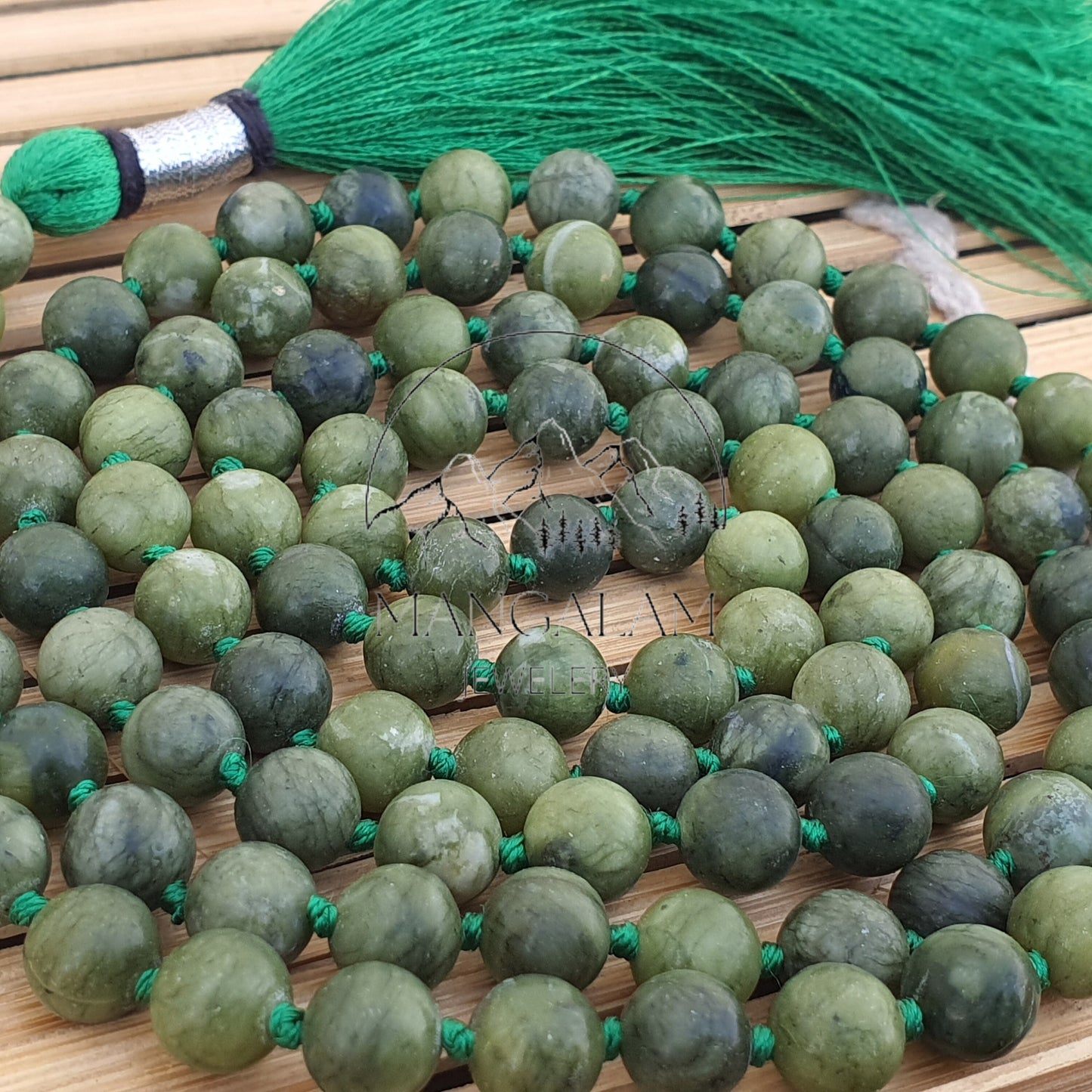 Nephrite Jade Mala Necklace, Yoga Gifts, Nephrite Jade Necklace, Statement Necklace, Spiritual Mala, 108 Bead Mala, Jade Crystal Necklace