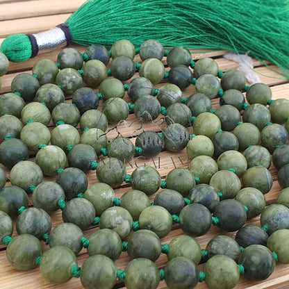 Nephrite Jade Mala Necklace, Yoga Gifts, Nephrite Jade Necklace, Statement Necklace, Spiritual Mala, 108 Bead Mala, Jade Crystal Necklace