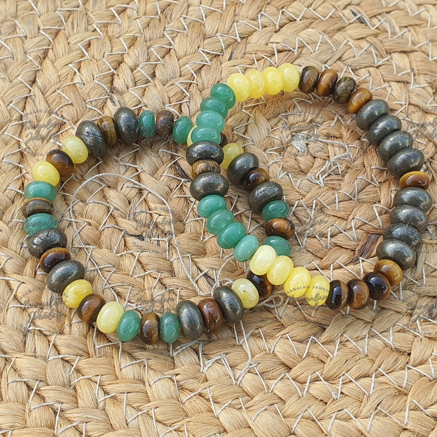 Dainty Money Maker, Aventurine, Pyrite, Citrine, Tiger Eye, Meditation Bracelet, Yoga Bracelet, Manifestation, Abundance, Prosperity Crystal