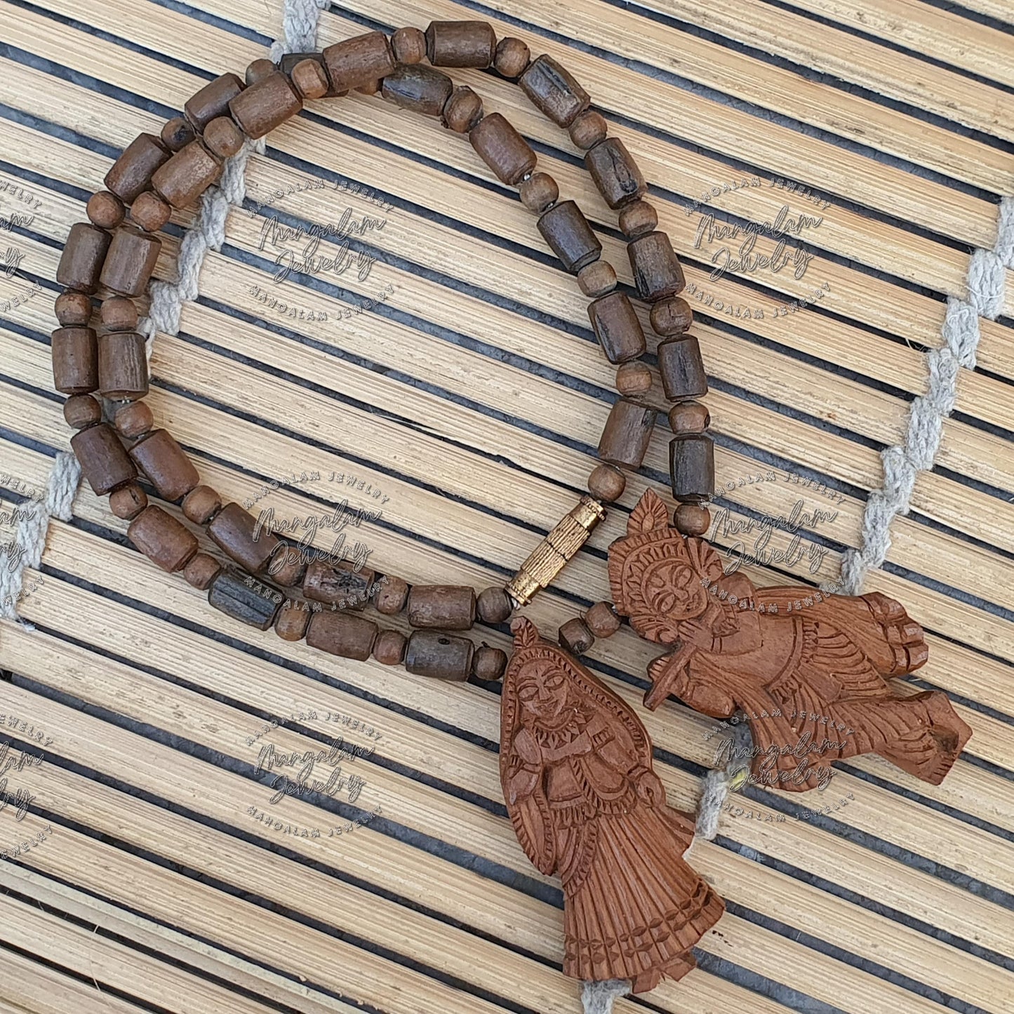 Radha Krishna Necklace, Tulsi Necklace, Tulsi Mala, Spiritual Necklace Yoga Jewelery