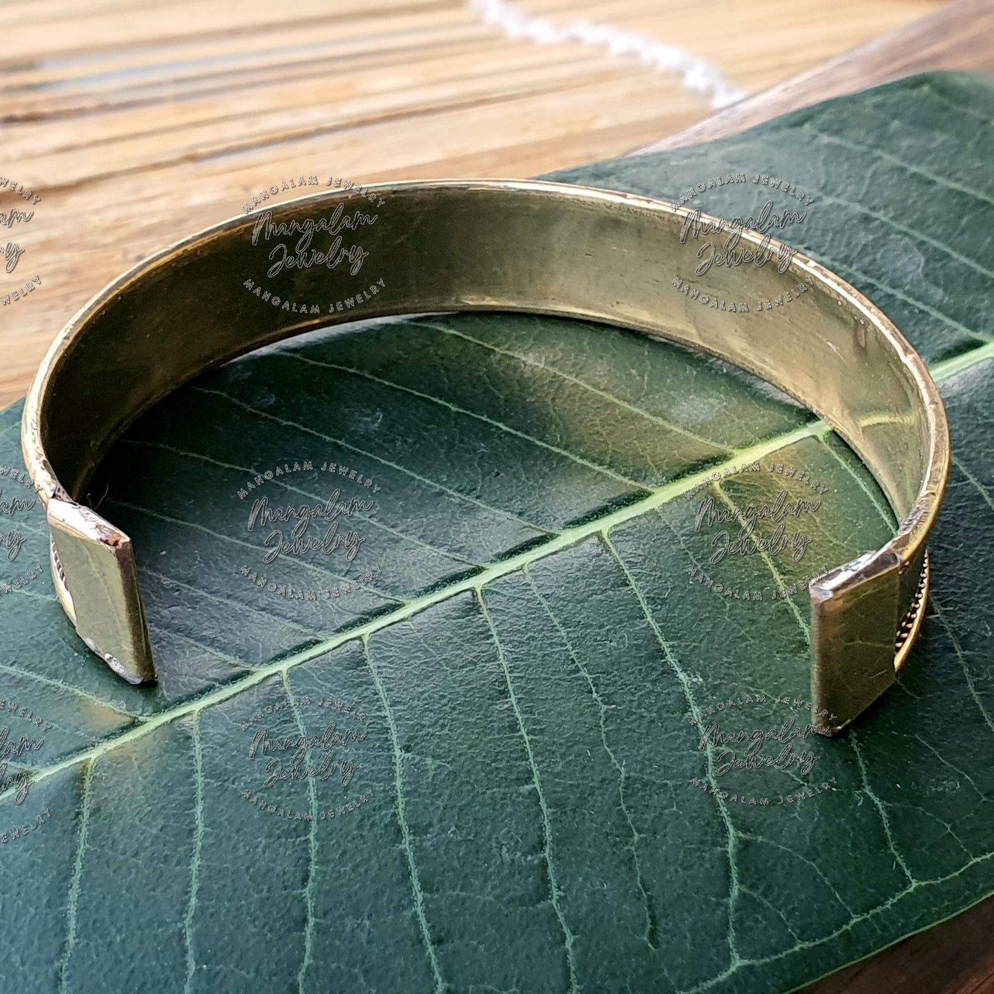Jai Mata Di Copper Magnetic Bracelet, Hindu God Engraved Bracelet, Hammered Cuff Bracelet, Pain Relief Bracelet with magnet