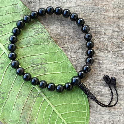 Black Onyx Bracelet, Mala Bracelet, Yoga Bracelet, Onyx bracelet, Gift For Yoga Lovers,